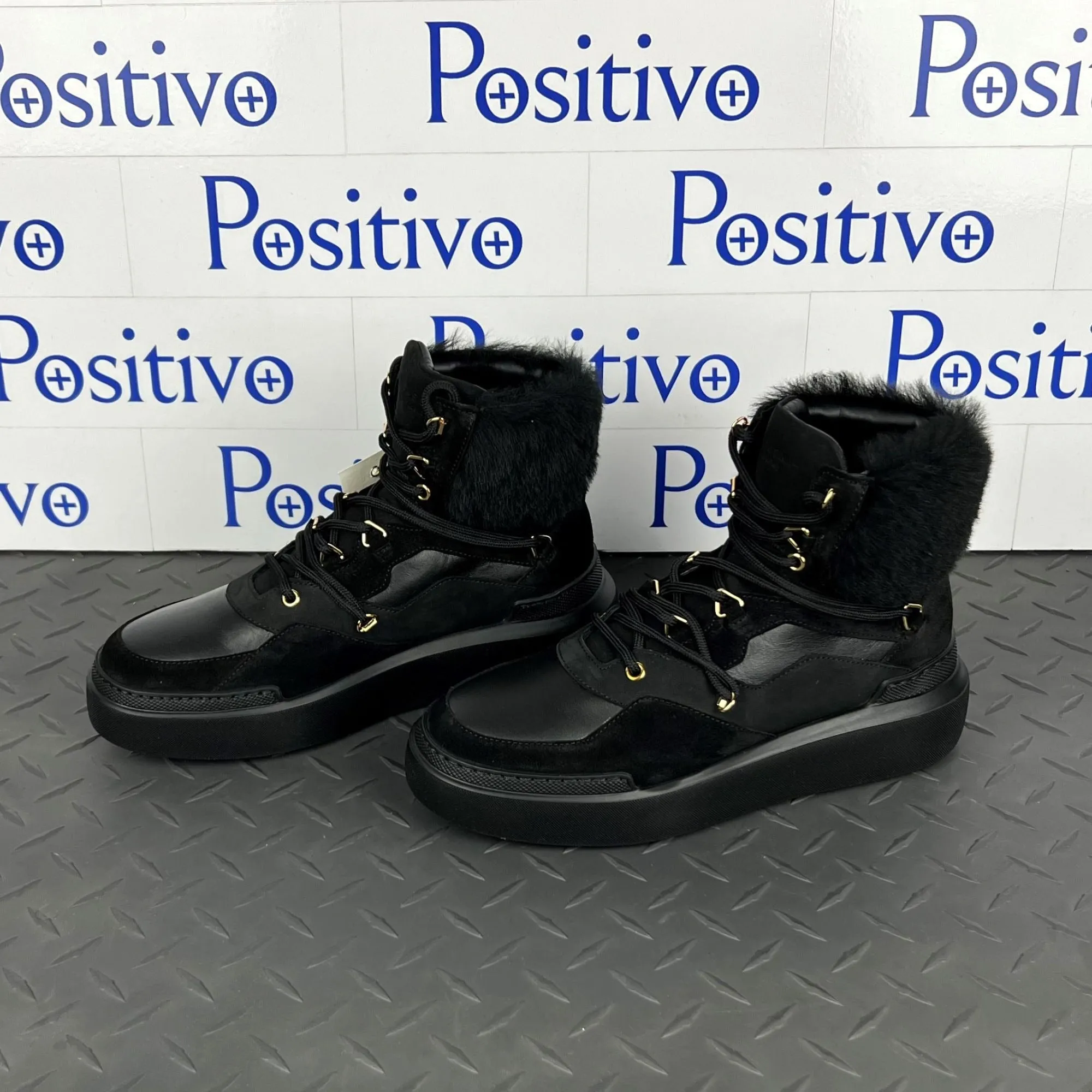 Buscemi Women's Victoria Black Leather Sneakers