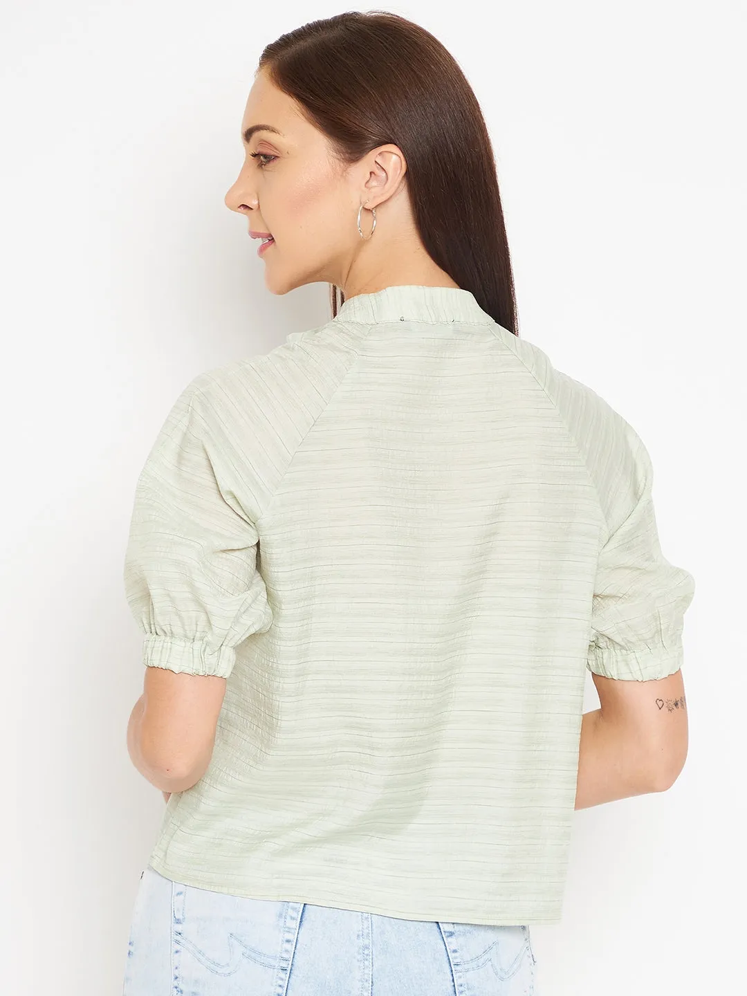 Camla Barcelona Green Top