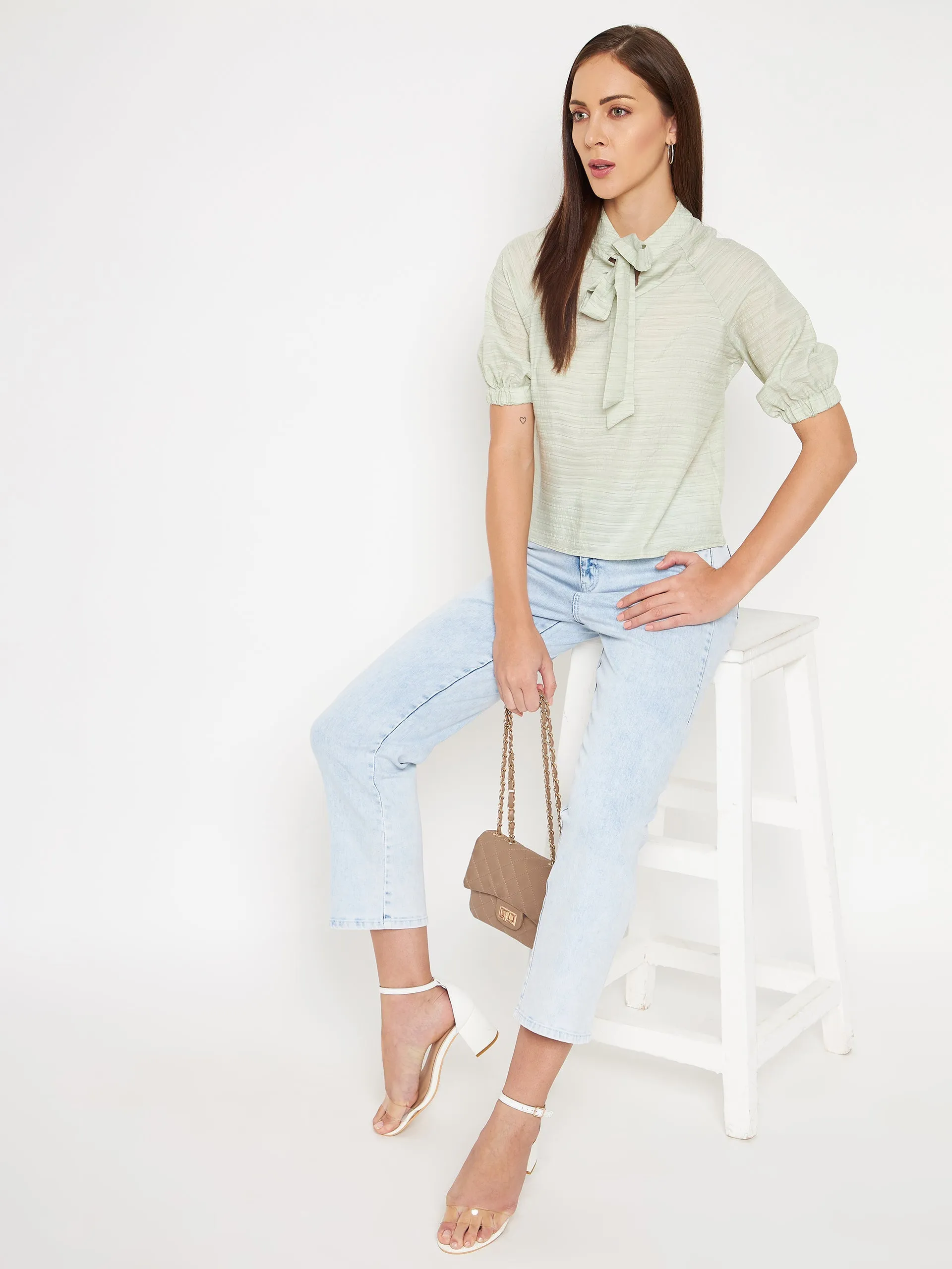 Camla Barcelona Green Top