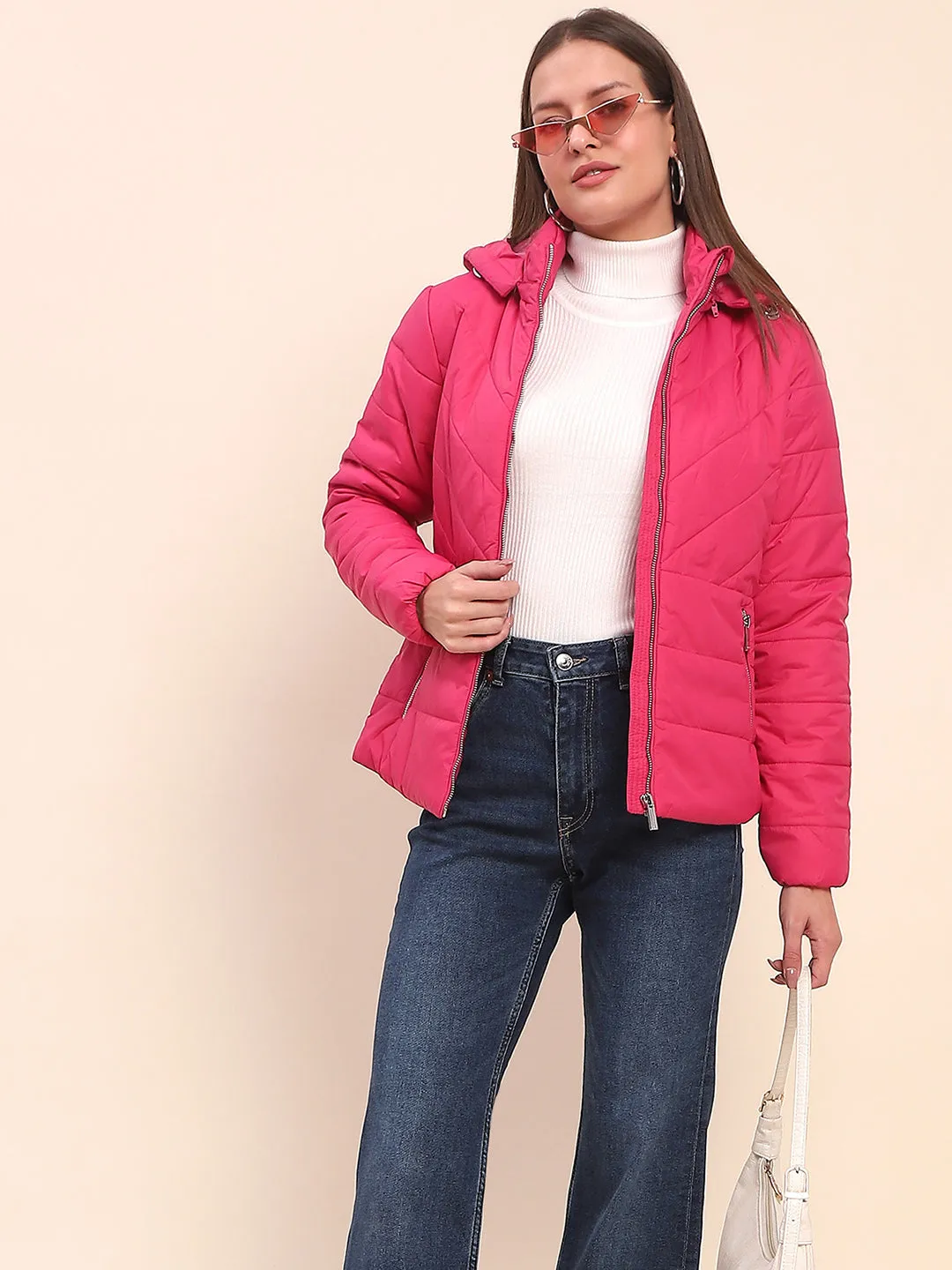 Camla Barcelona Quilted Hot Pink Jacket