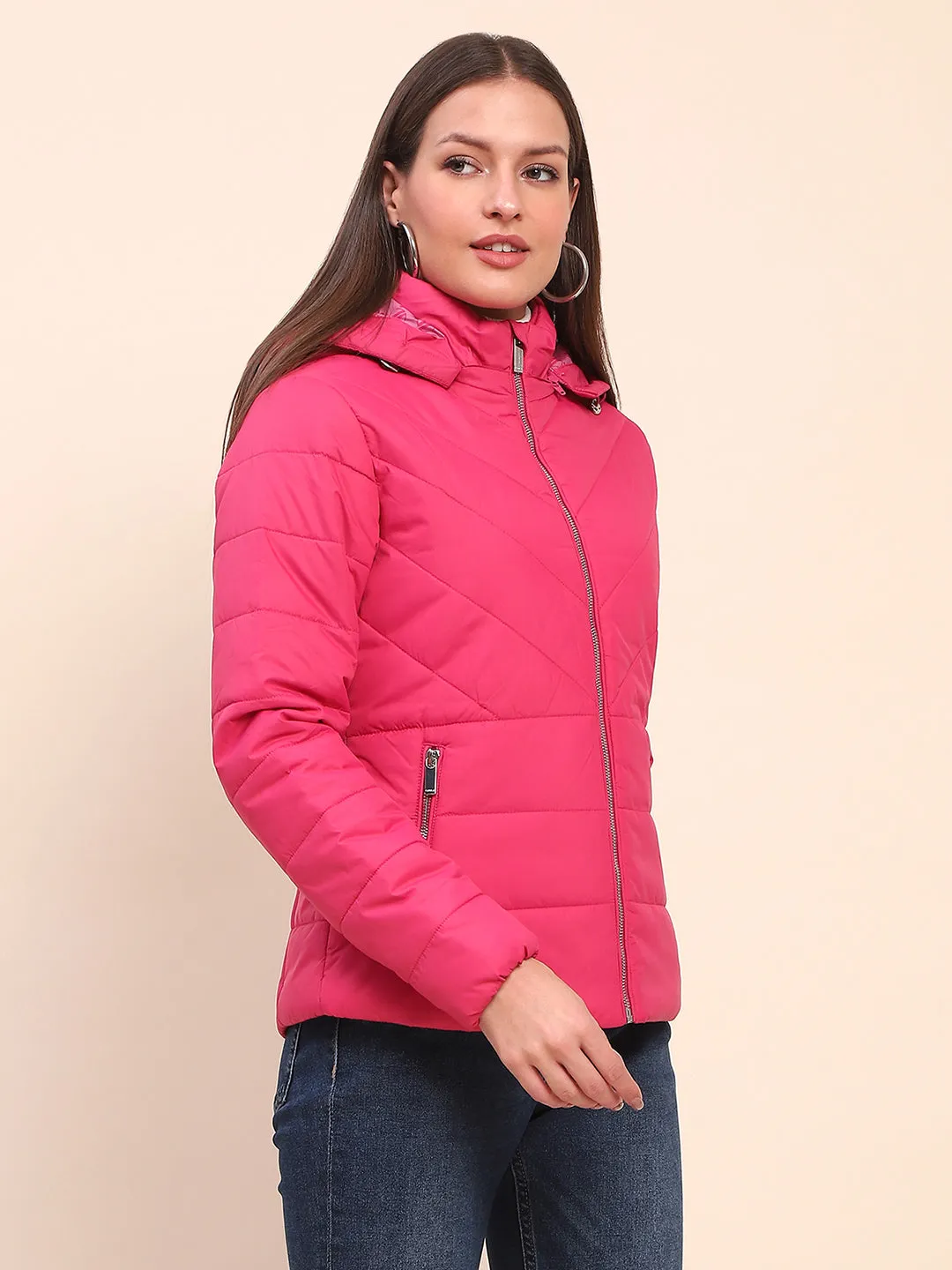 Camla Barcelona Quilted Hot Pink Jacket