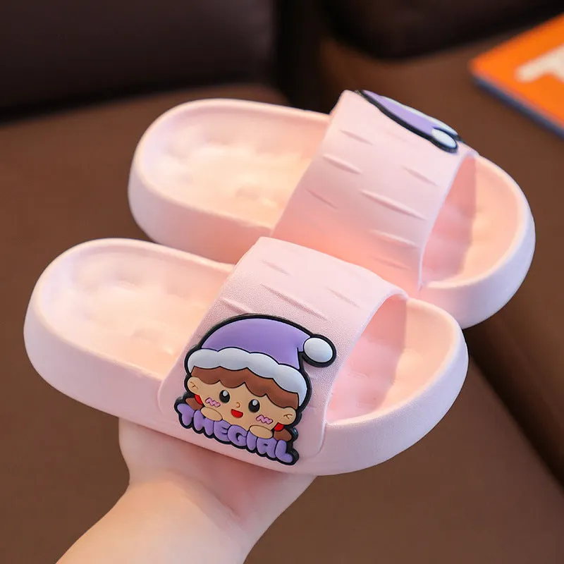 Cartoon Parent-Child Children's Slippers Boys Summer Indoor Girls Non-Slip  New Shit Feeling Girls Sandals