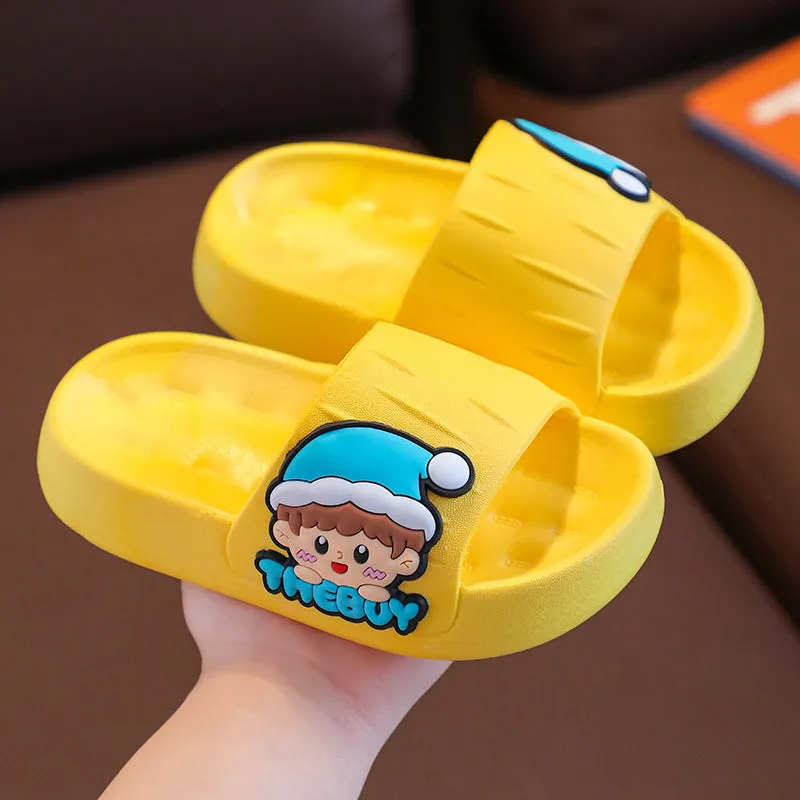 Cartoon Parent-Child Children's Slippers Boys Summer Indoor Girls Non-Slip  New Shit Feeling Girls Sandals
