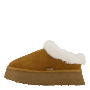 Chaplin Slide Chestnut Suede