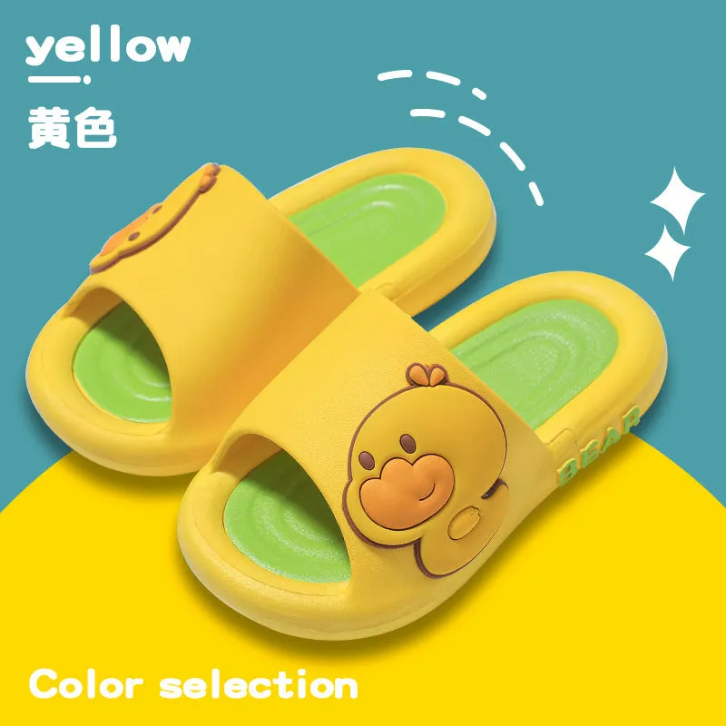 Children's Slippers Summer Cartoon Cute Non-Slip Soft Bottom Children Indoor Bath Boys and Girls Home Baby Sandals