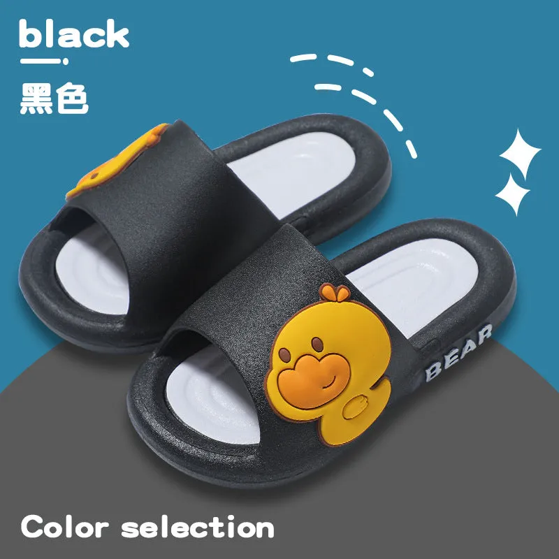 Children's Slippers Summer Cartoon Cute Non-Slip Soft Bottom Children Indoor Bath Boys and Girls Home Baby Sandals