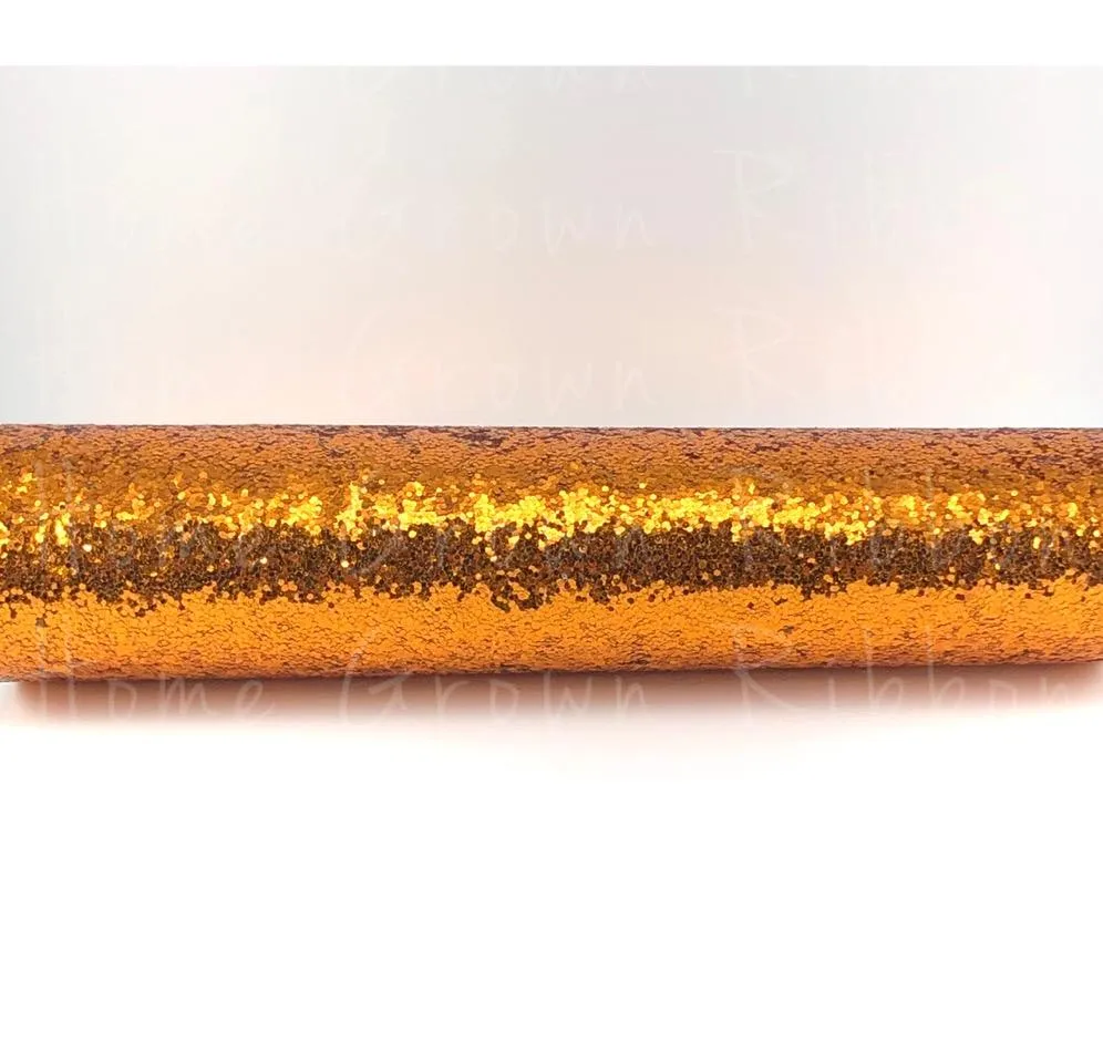 Chunky Glitter Sheet - Burnt Orange