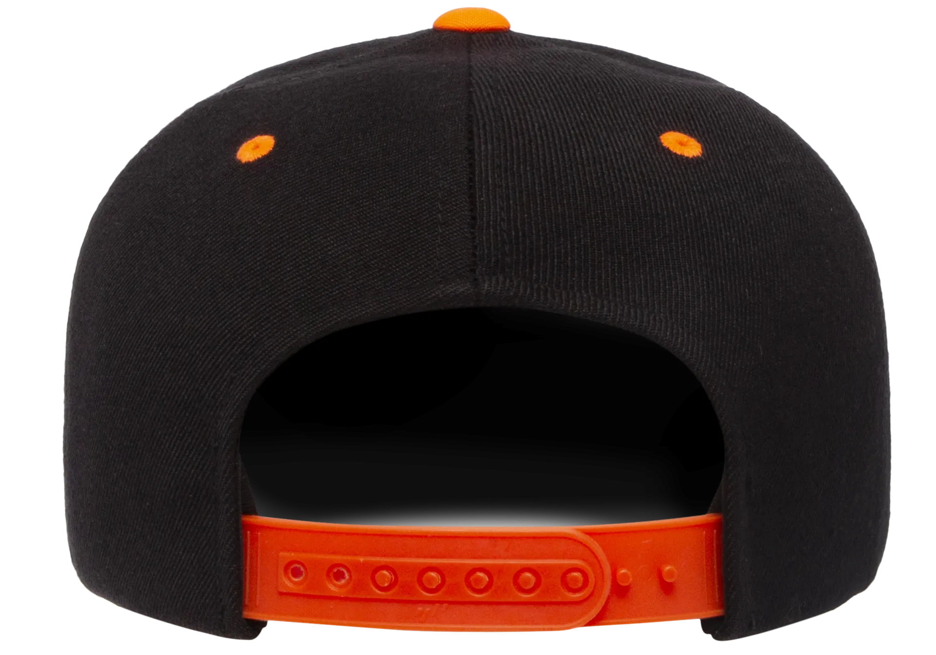 Classics Blank Snapback Cap Black/Neon Orange