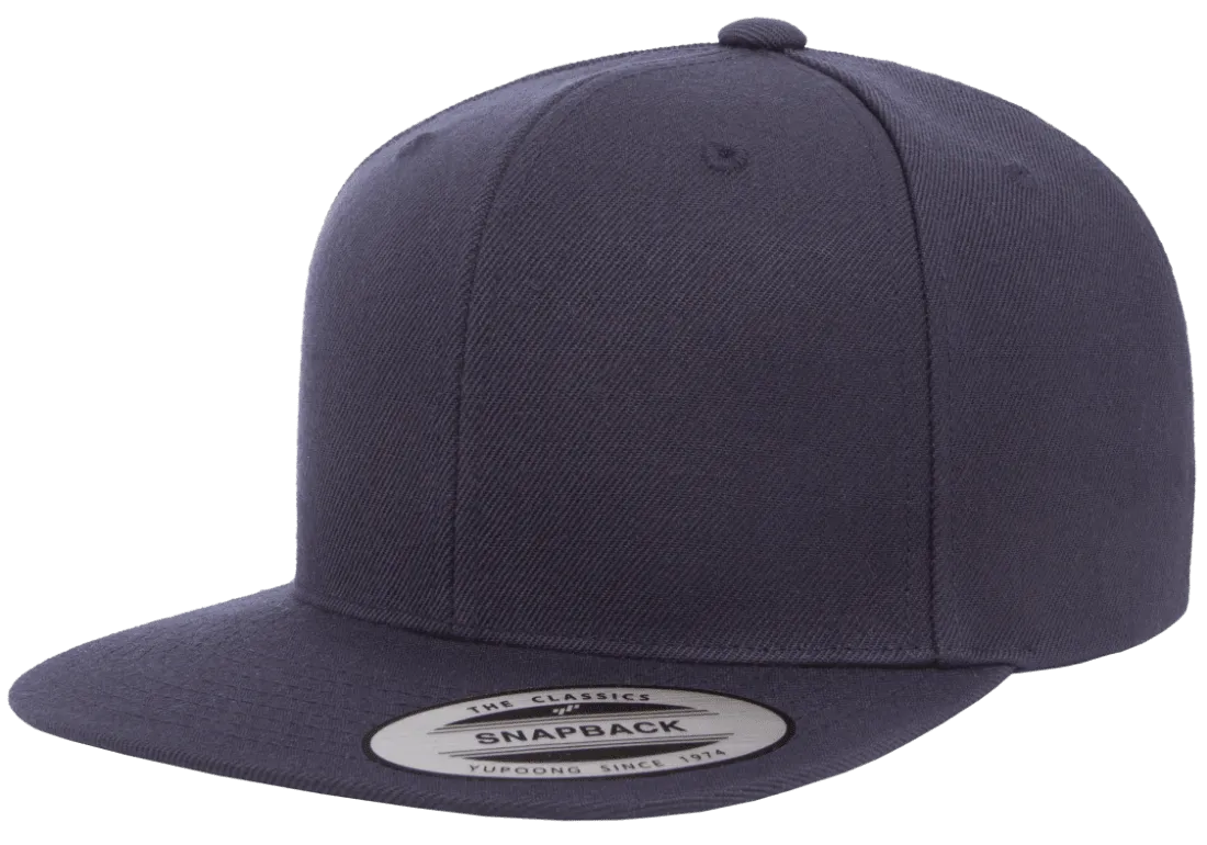 Classics Blank Snapback Cap Dark Navy