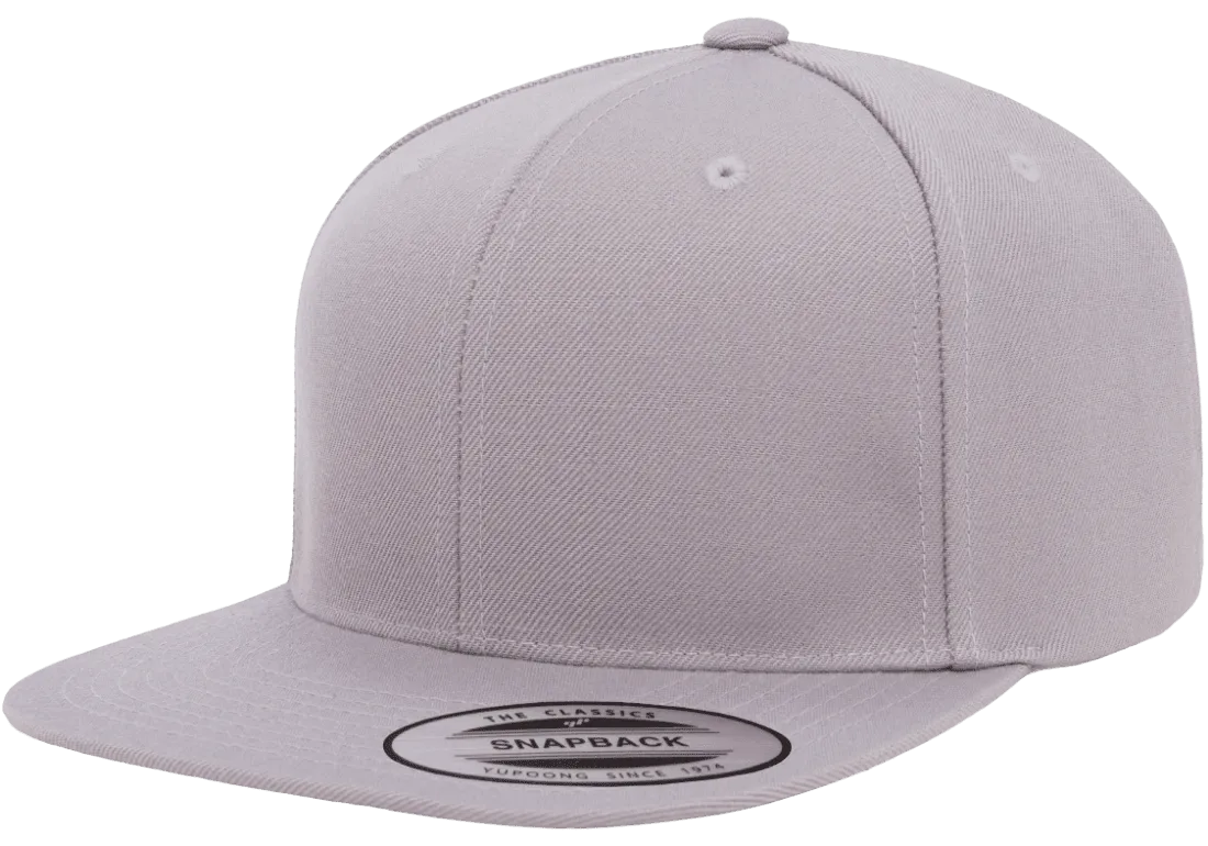 Classics Blank Snapback Cap Silver