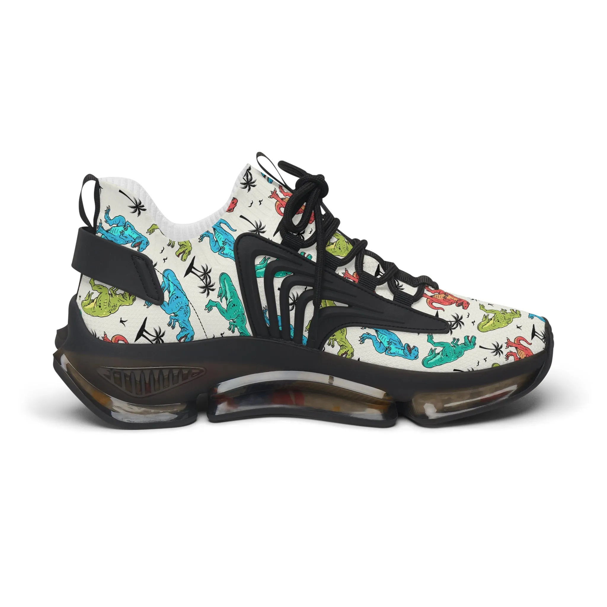 Colorful Dinosaur Mesh Sneakers for Women - Perfect for Active Days
