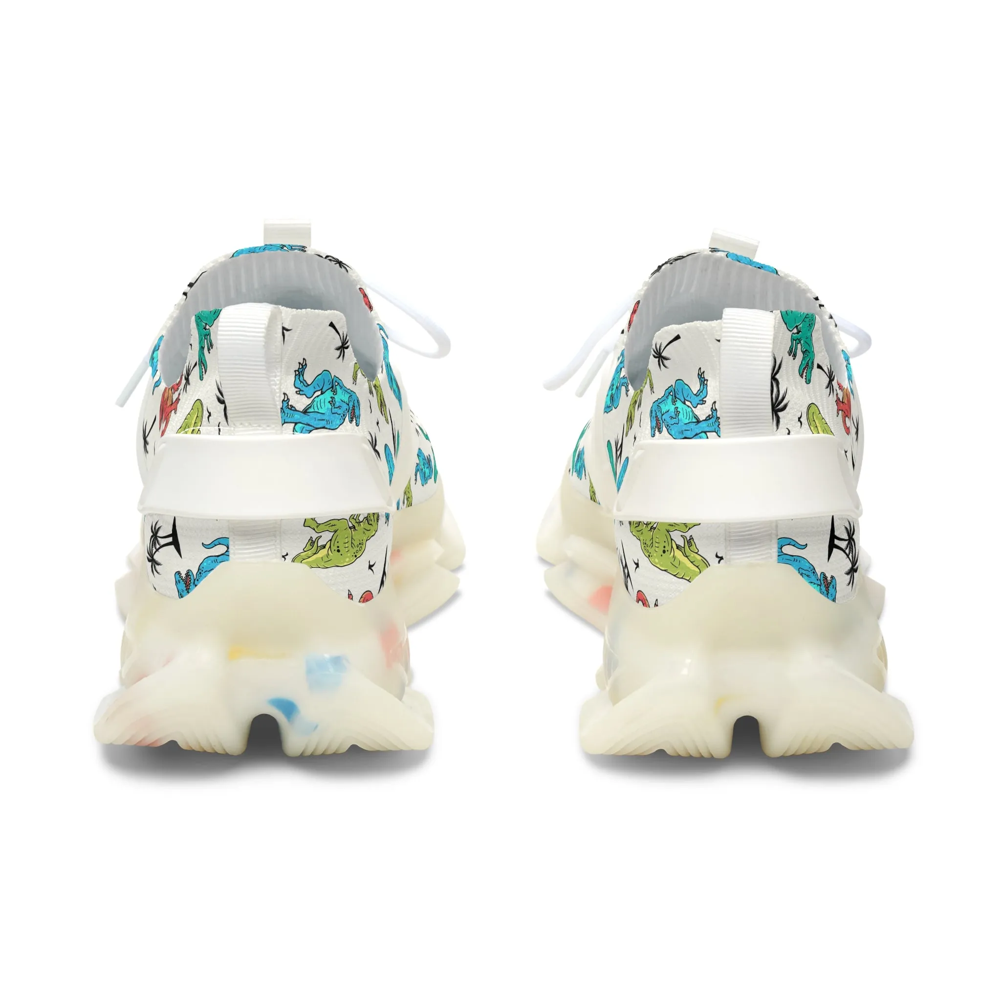 Colorful Dinosaur Mesh Sneakers for Women - Perfect for Active Days