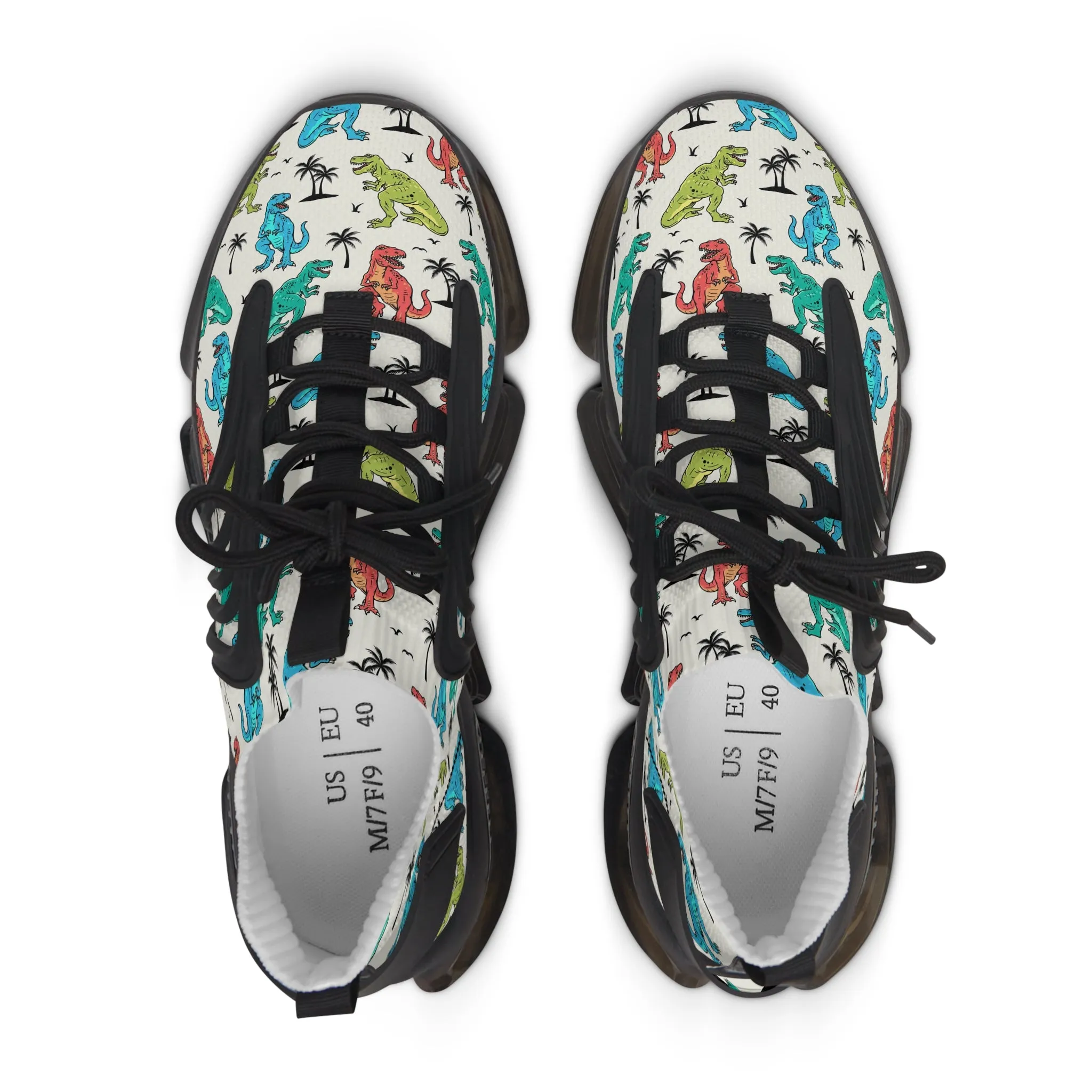 Colorful Dinosaur Mesh Sneakers for Women - Perfect for Active Days