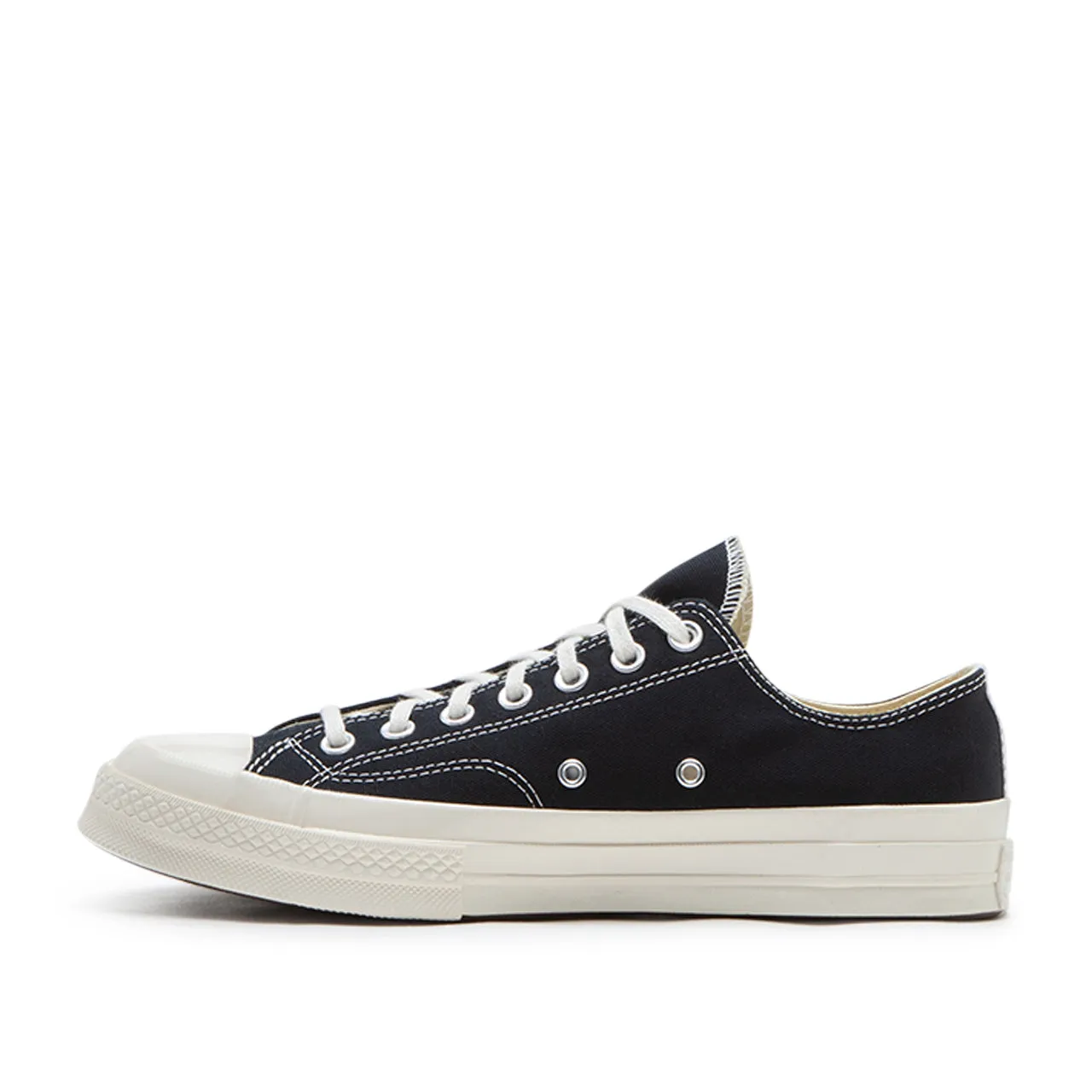 comme des garçons play x converse big heart chuck taylor all star 70 low (black)