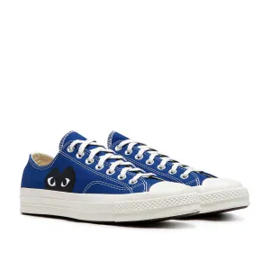 comme des garçons play x converse big heart chuck taylor all star 70 low (blue quartz)