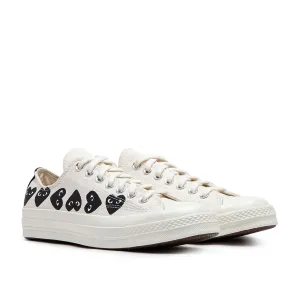 comme des garçons play x converse multi heart chuck taylor all star 70 low (white)