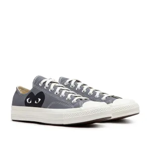 comme des garçons play x converse new big heart chuck taylor 70 low (grey)