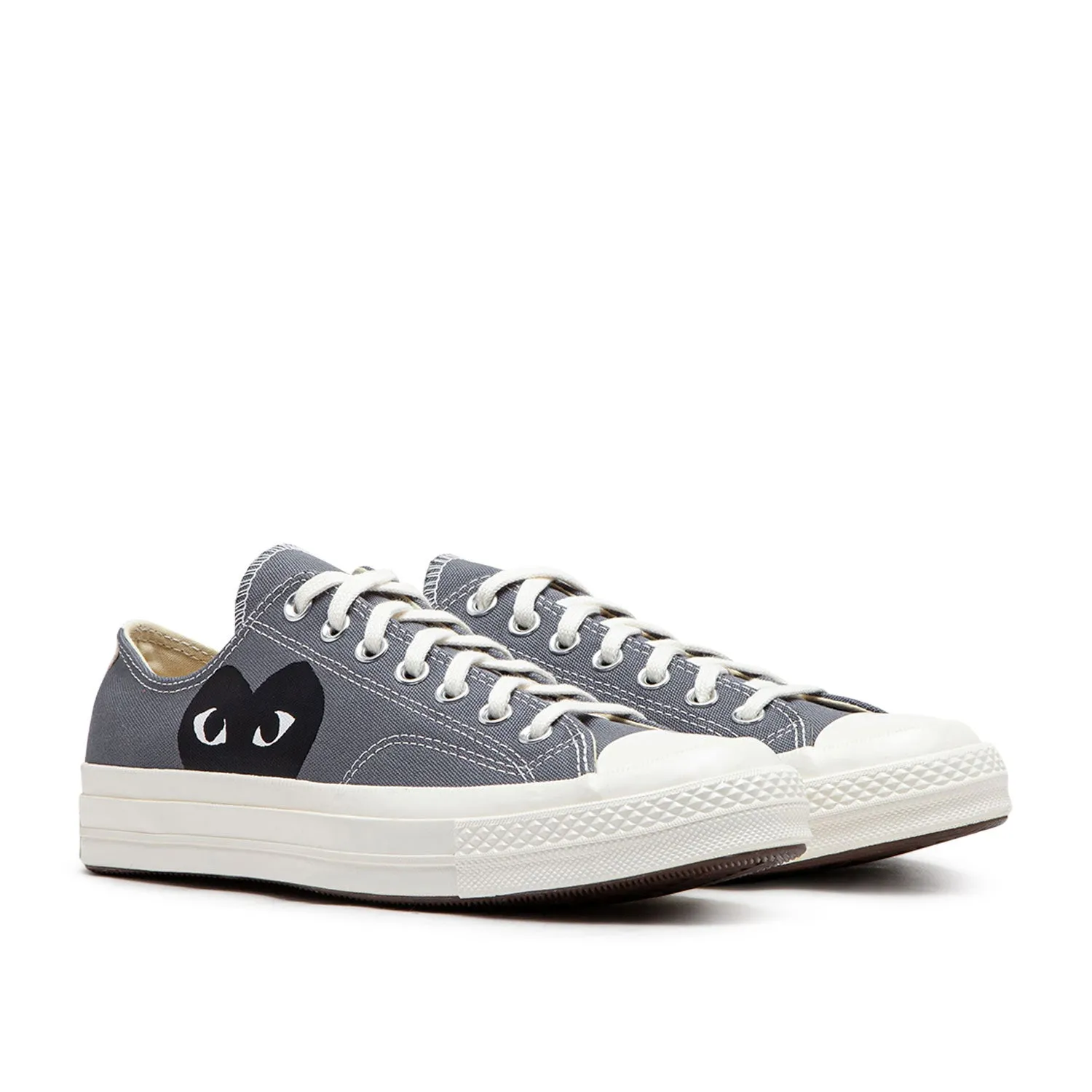 comme des garçons play x converse new big heart chuck taylor 70 low (grey)