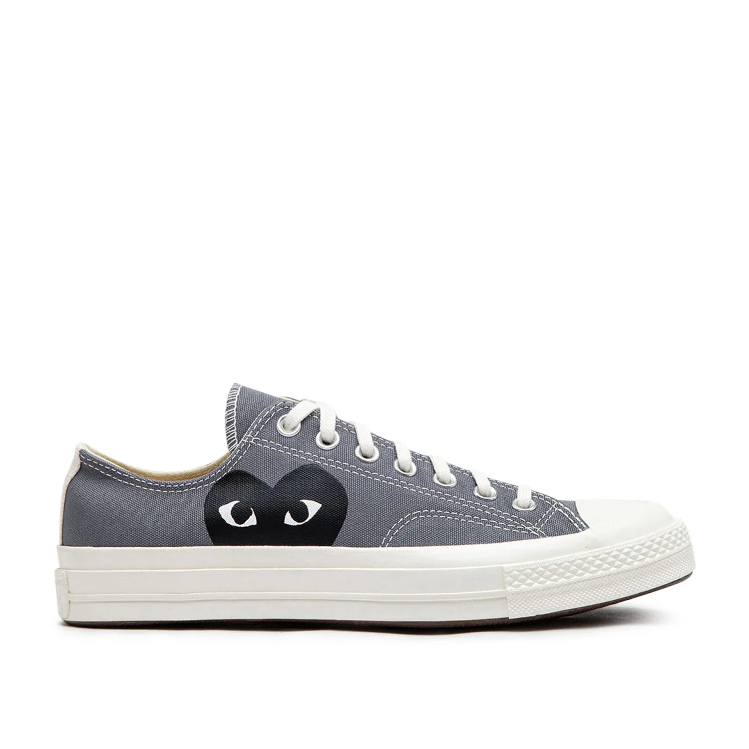 comme des garçons play x converse new big heart chuck taylor 70 low (grey)