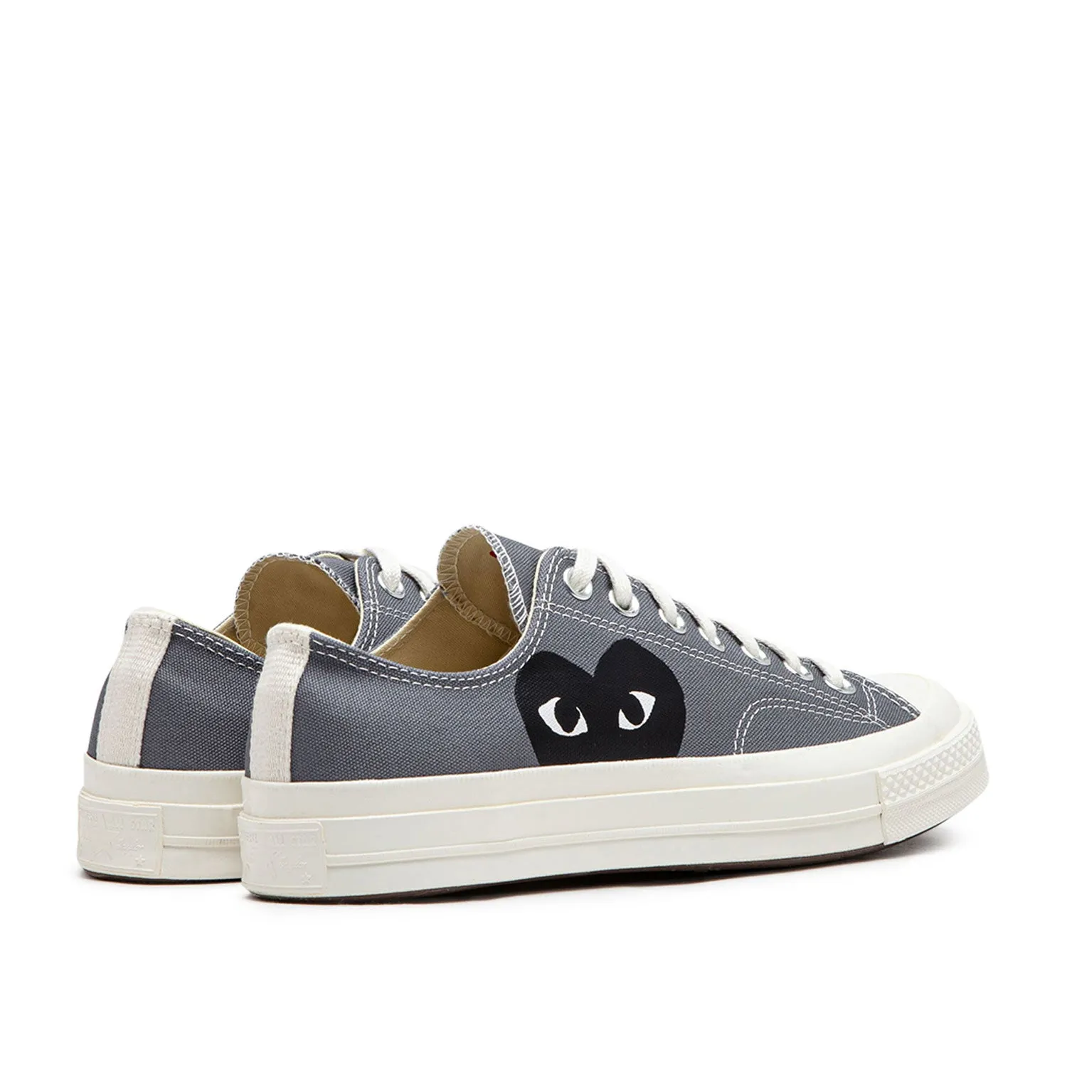 comme des garçons play x converse new big heart chuck taylor 70 low (grey)