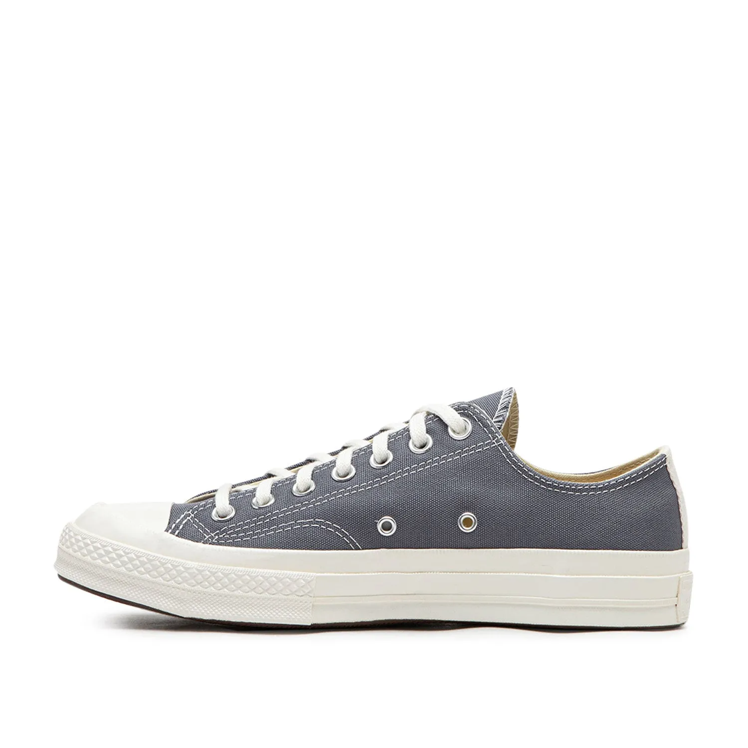 comme des garçons play x converse new big heart chuck taylor 70 low (grey)