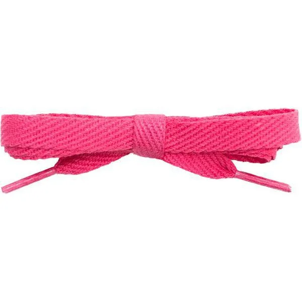 Cotton Flat 3/8" - Dark Pink (2 Pair Pack) Shoelaces