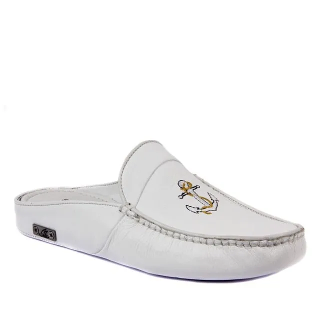 Cow Leather Men Home Casual Slipper Applicable Indoor
