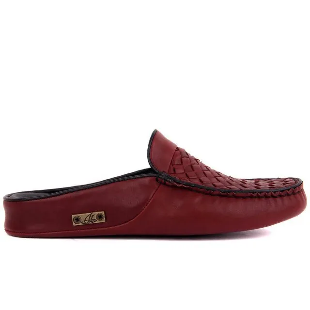 Cow Leather Men Home Casual Slipper Applicable Indoor
