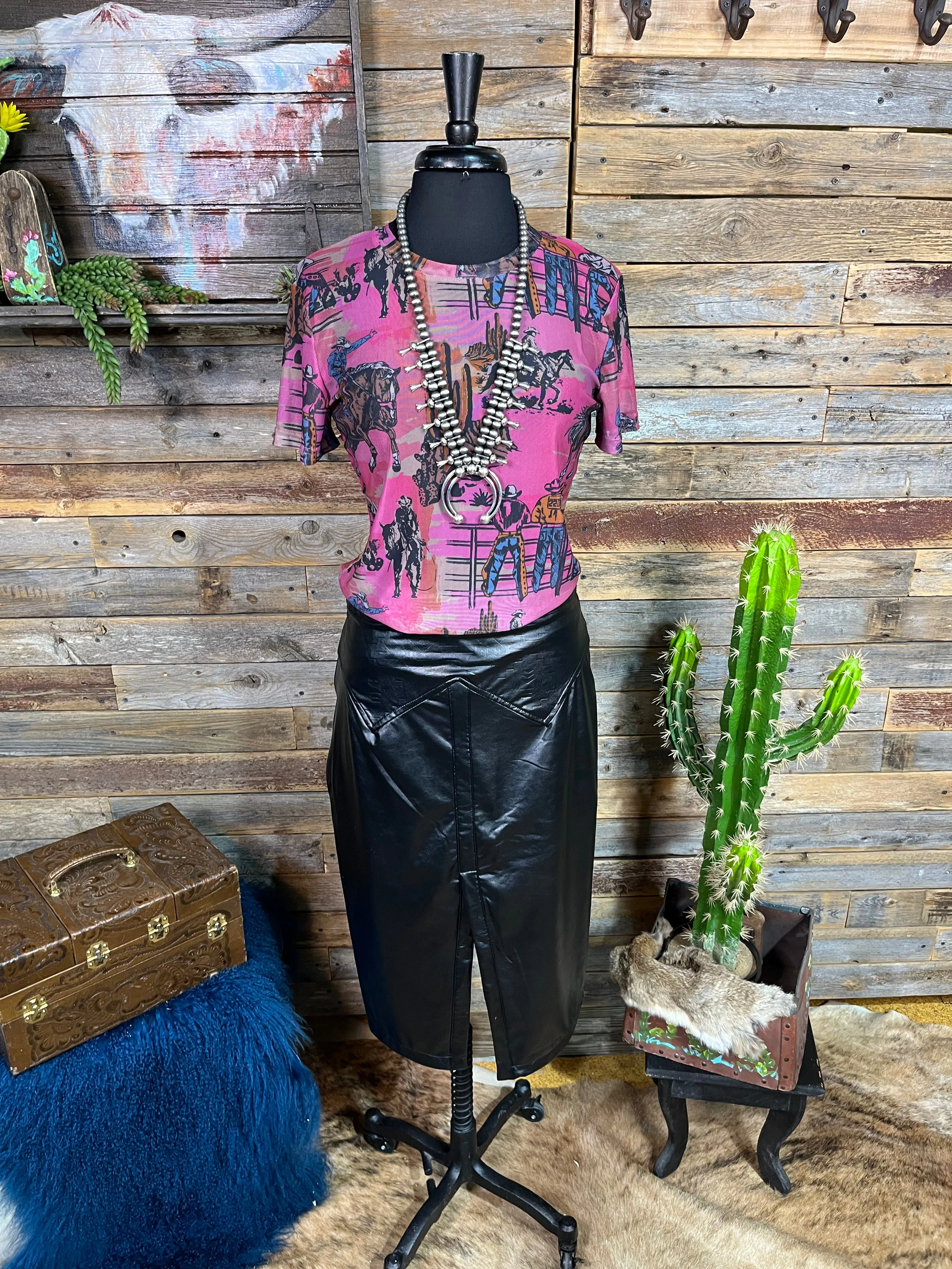 Cowboy Fuchsia Mesh
