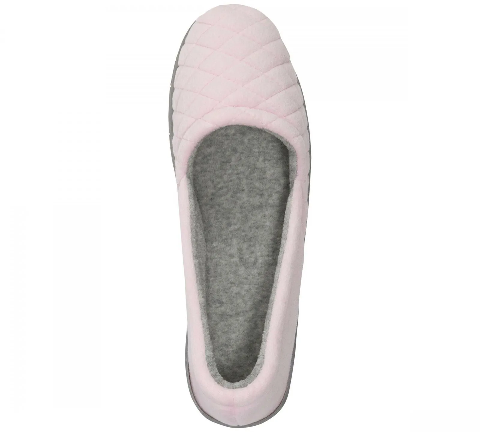Dearfoams Women's Quilted Microfiber Velour Slippers