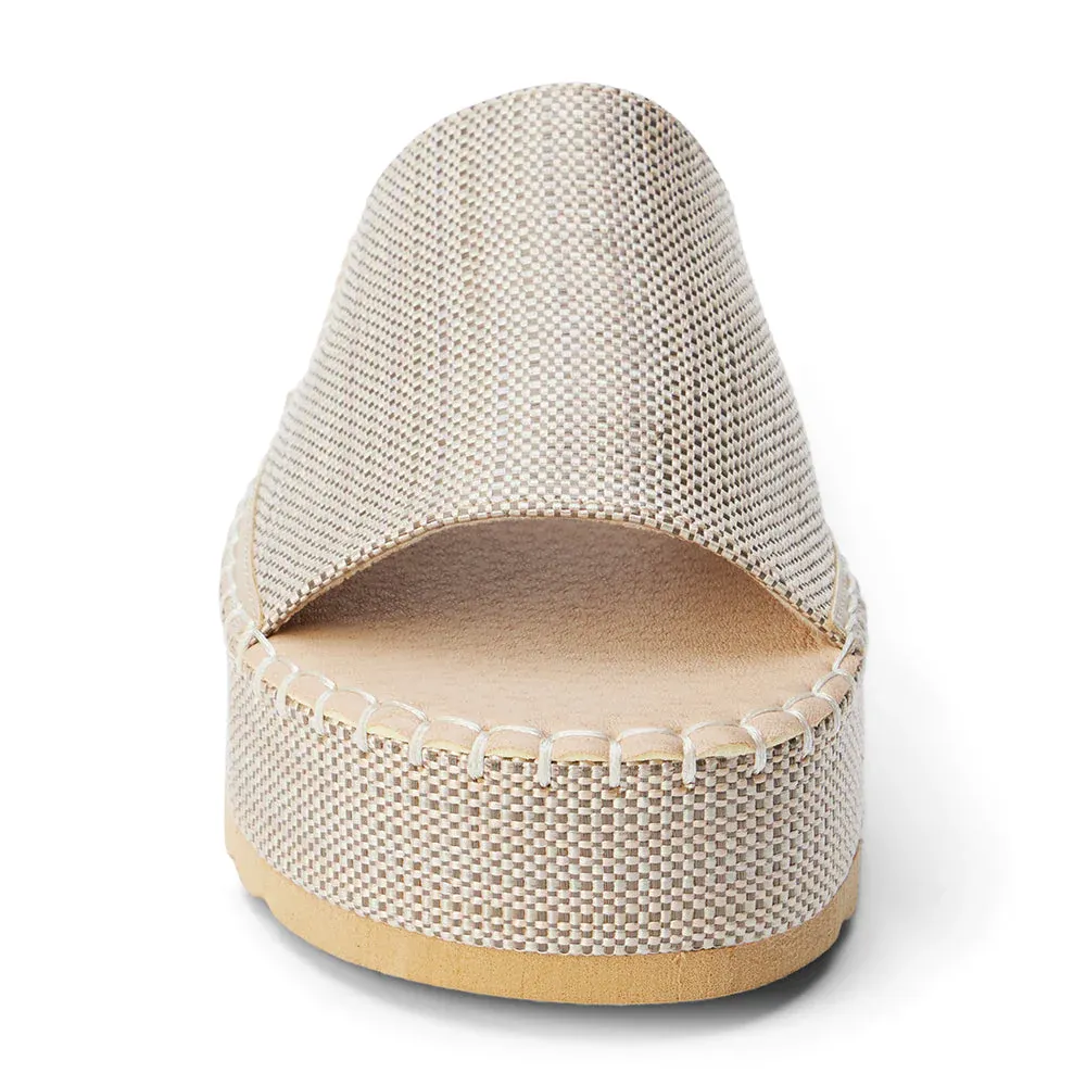 Del Mar Platform Sandal / Platino