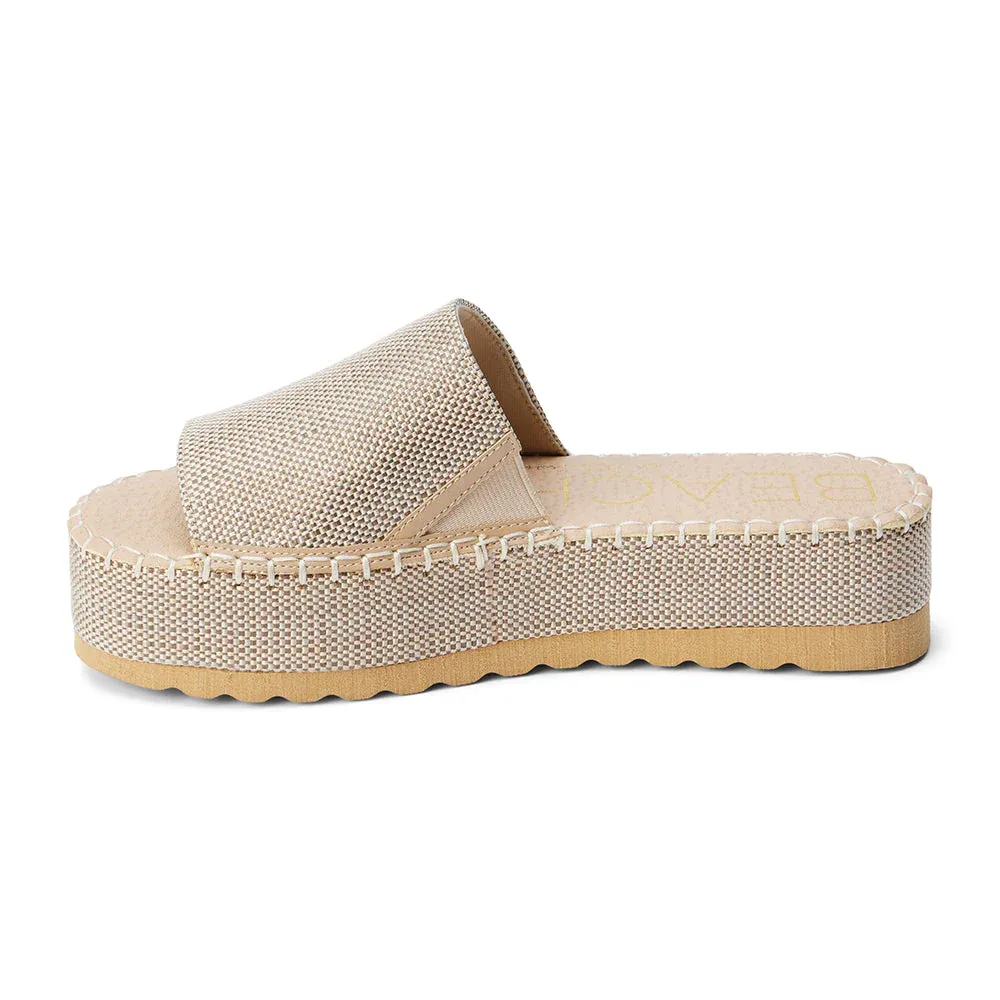 Del Mar Platform Sandal / Platino