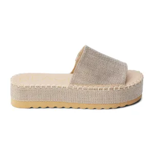 Del Mar Platform Sandal / Platino