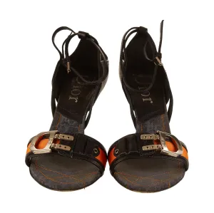 Dior Navy Logo Flight Heels