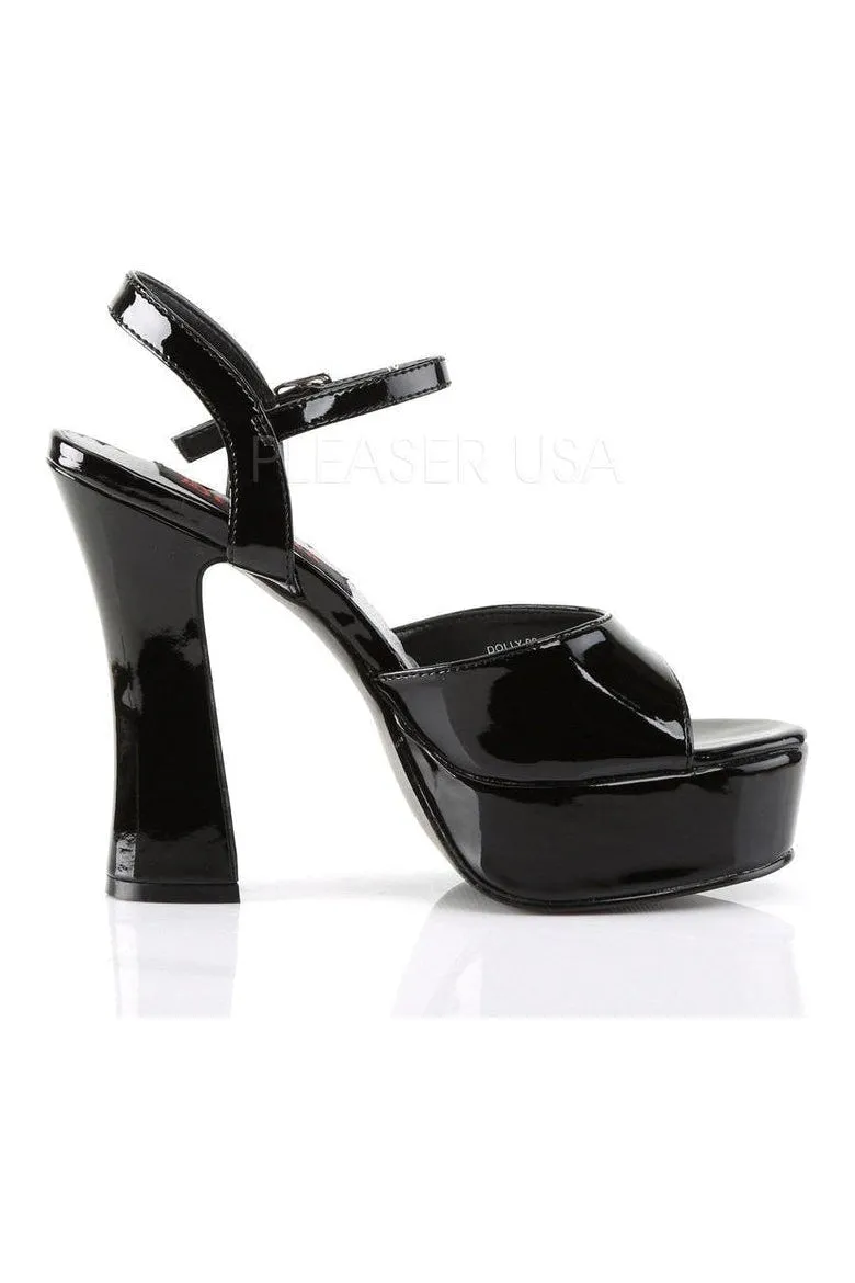 DOLLY-09 Sandal | Black Patent