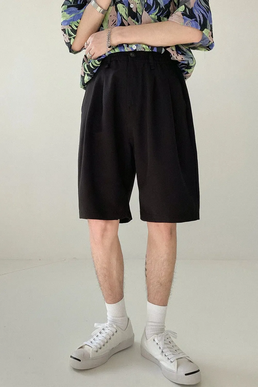 Elastic Waist Thin Casual Shorts