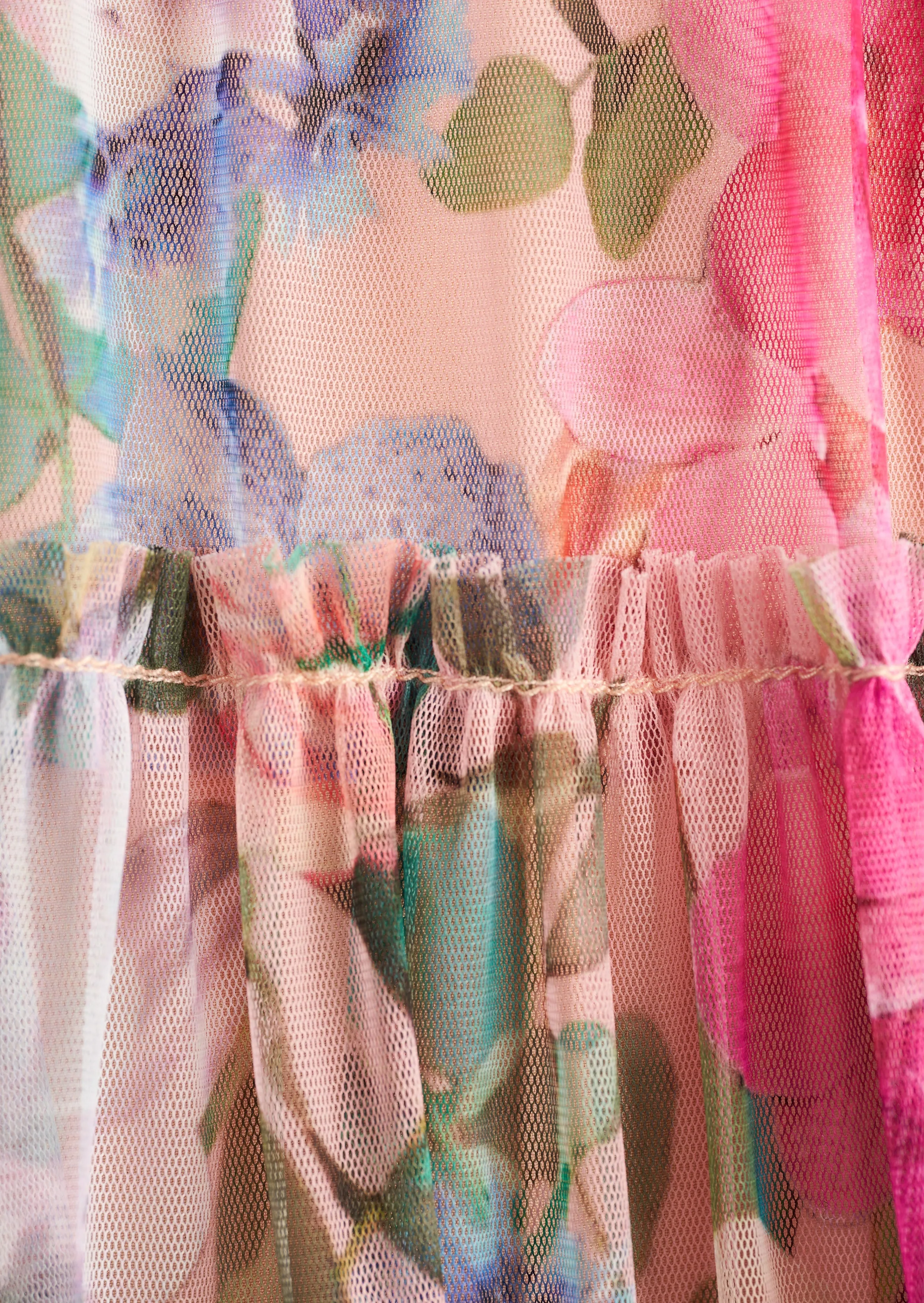 Eleanor Mesh Ruffle Dress