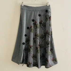 Eva Franco Gwyn Skirt Herringbone Tea Flower Size 0 NWT