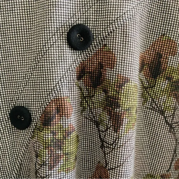 Eva Franco Gwyn Skirt Herringbone Tea Flower Size 0 NWT