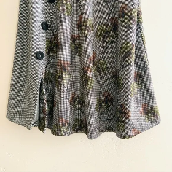 Eva Franco Gwyn Skirt Herringbone Tea Flower Size 0 NWT