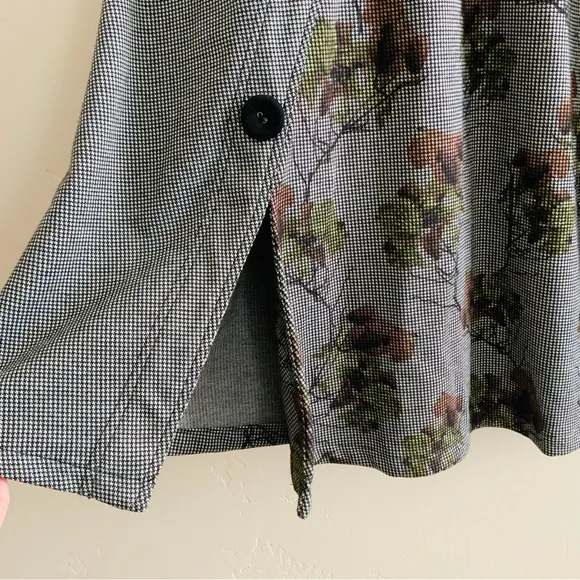 Eva Franco Gwyn Skirt Herringbone Tea Flower Size 0 NWT