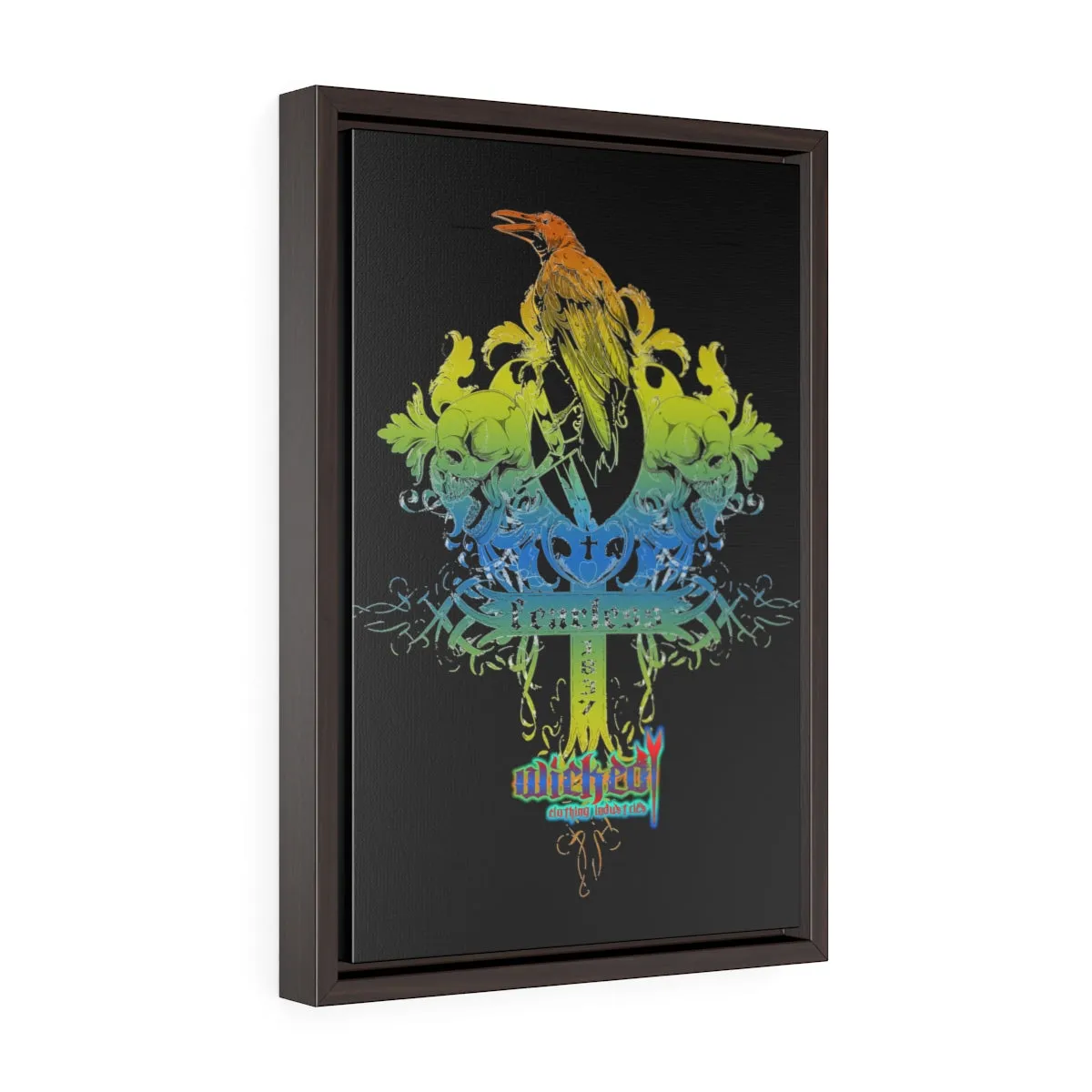 Fearless 2 /Vertical Framed  Wrap Canvas