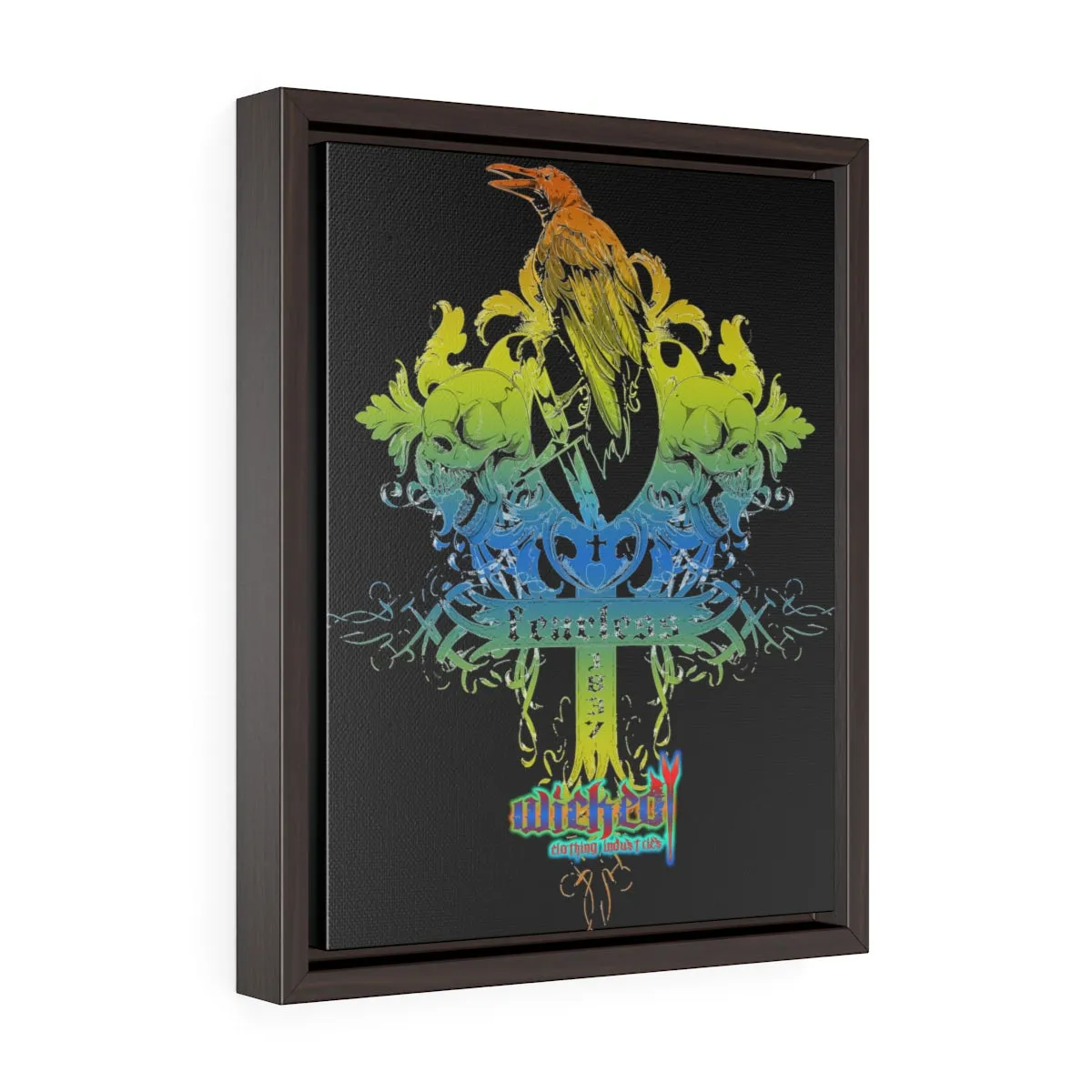 Fearless 2 /Vertical Framed  Wrap Canvas