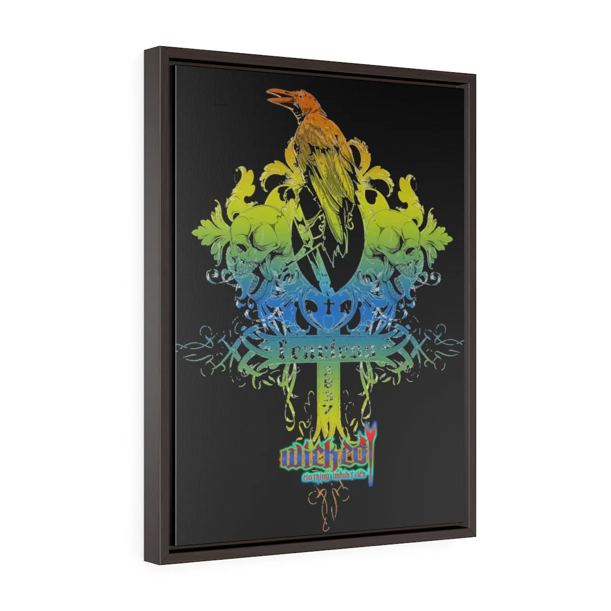 Fearless 2 /Vertical Framed  Wrap Canvas