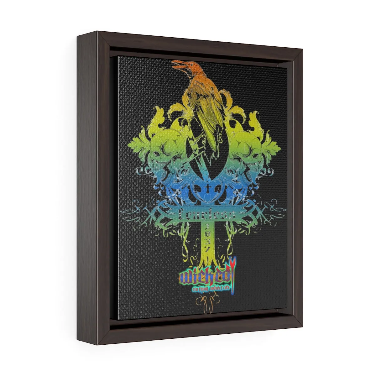 Fearless 2 /Vertical Framed  Wrap Canvas