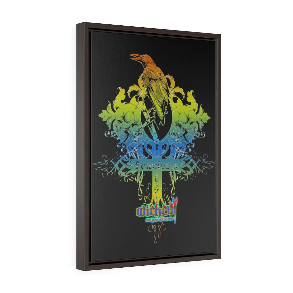 Fearless 2 /Vertical Framed  Wrap Canvas