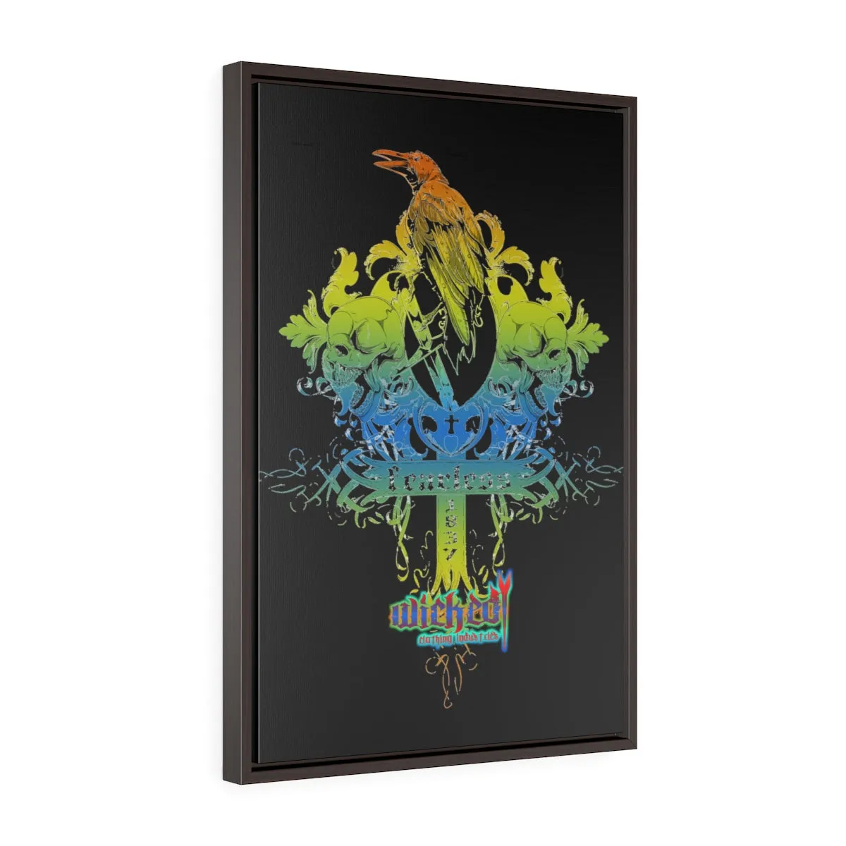 Fearless 2 /Vertical Framed  Wrap Canvas