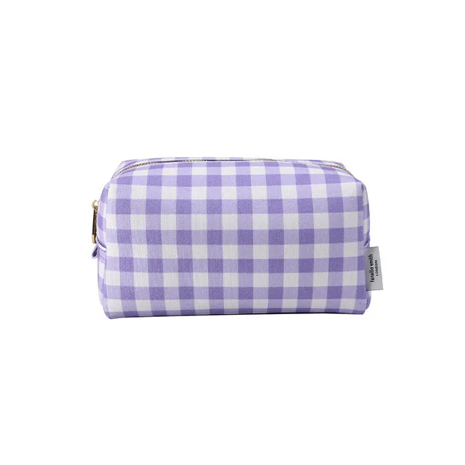 Fenella Smith London - Gingham Organic Canvas Box Makeup Bag