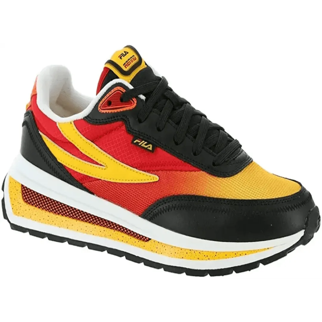 Fila Renno Mens Sneaker Black/FilaRed/Gold Fusion
