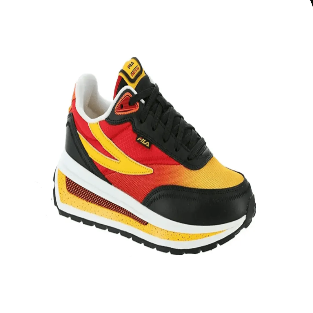 Fila Renno Mens Sneaker Black/FilaRed/Gold Fusion